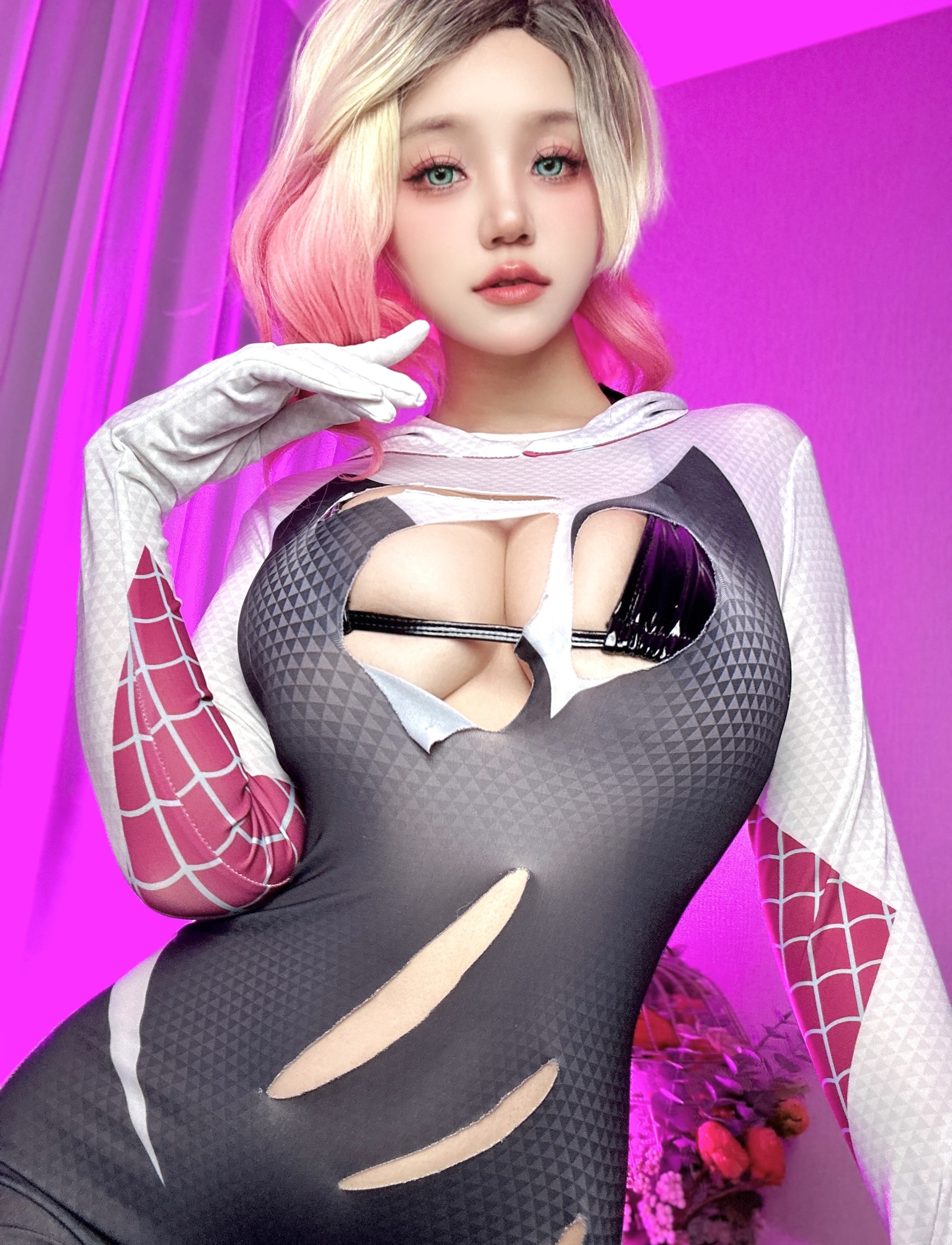 小仓千代w - NO.061 Spider Gwen 蜘蛛格温[20P1V]-XikXak